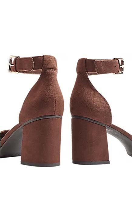 Black Ankle Chain Heels, , large image number 4