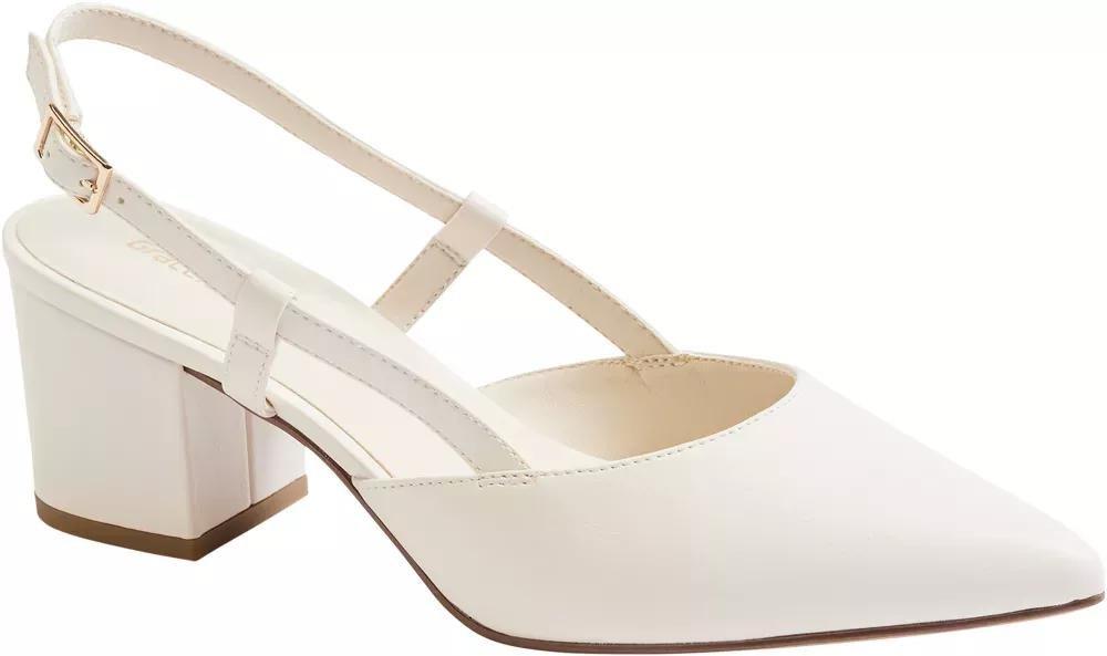 White Slingback Heels, , large image number 1