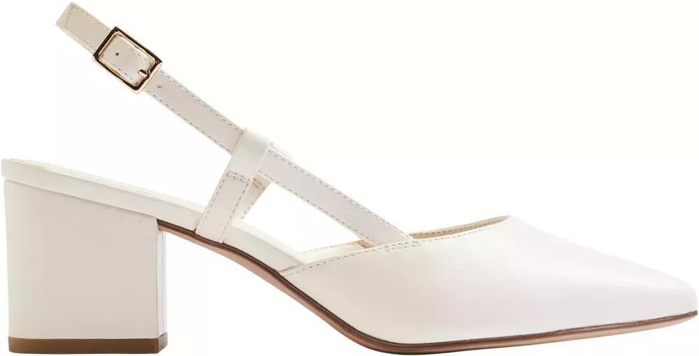 White Slingback Heels, , large image number 2