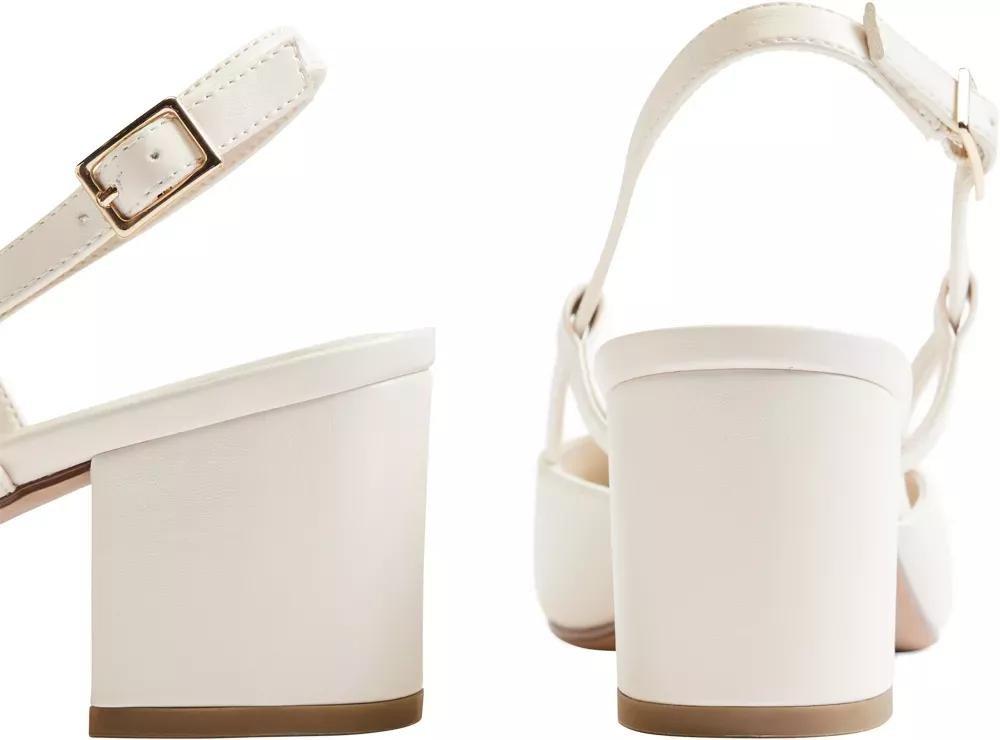 White Slingback Heels, , large image number 5