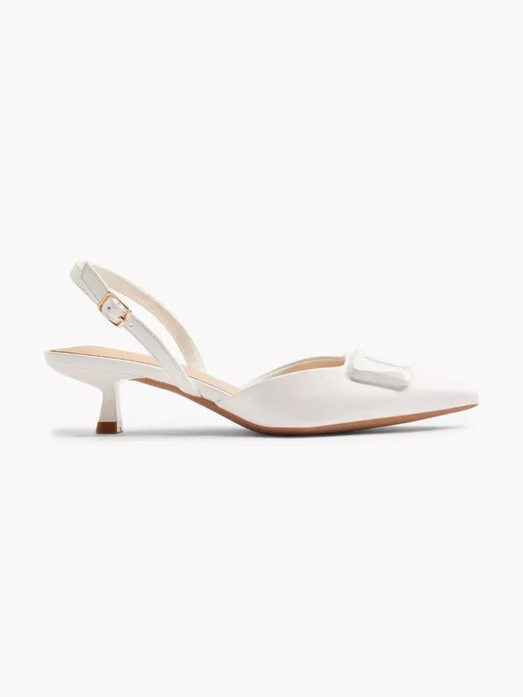 White Heeled Pumps, , large image number 0