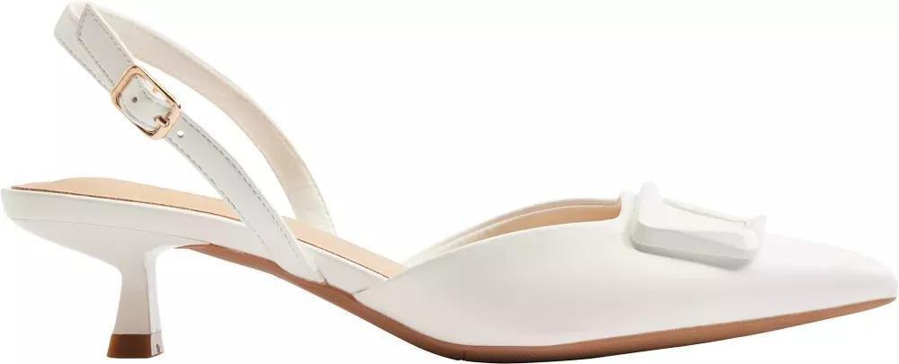 White Heeled Pumps, , large image number 1