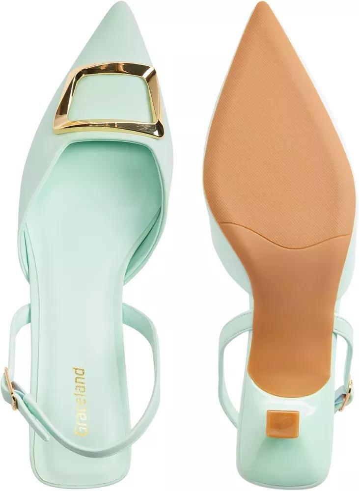 Blue Pointed Toe Heels, , large image number 4