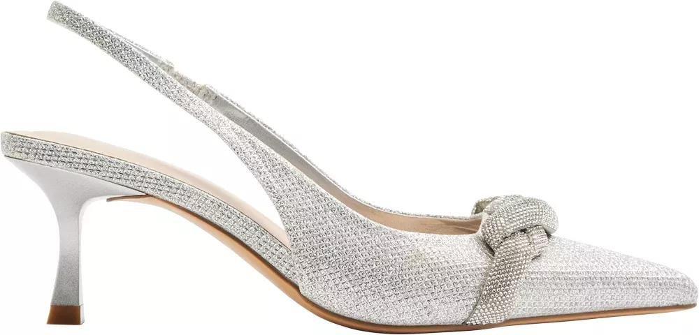 Grey Glitter Slingback Heel, , large image number 2