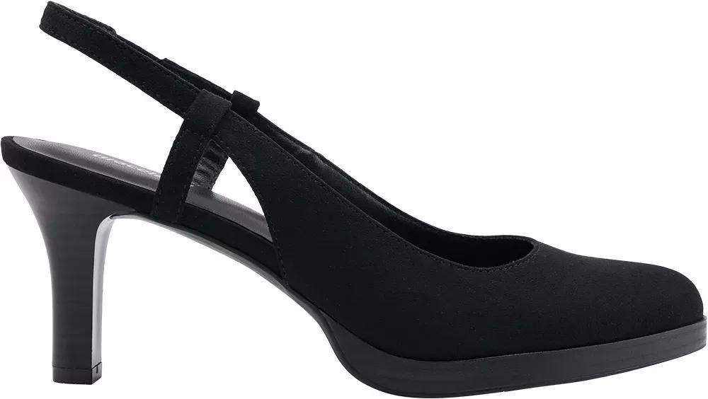 Black Ankle Strap Pumps, , large image number 1