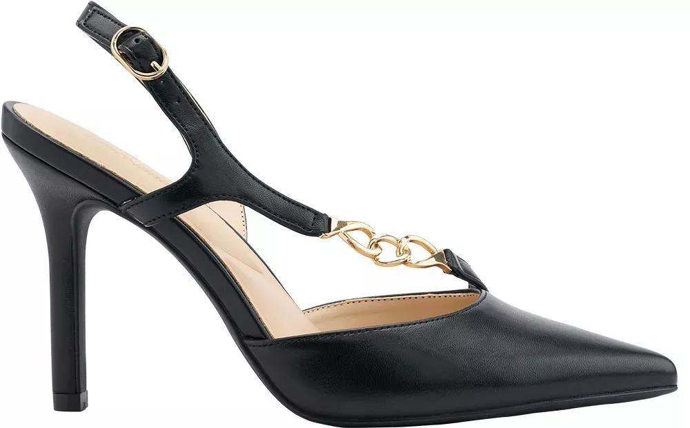 Black Ankle Strap Pumps, , large image number 1