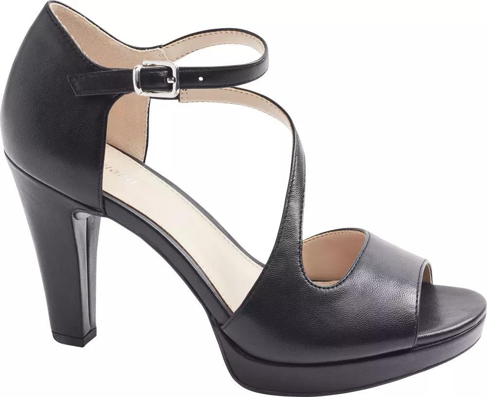 Black Ankle Strap Heels, , large image number 1