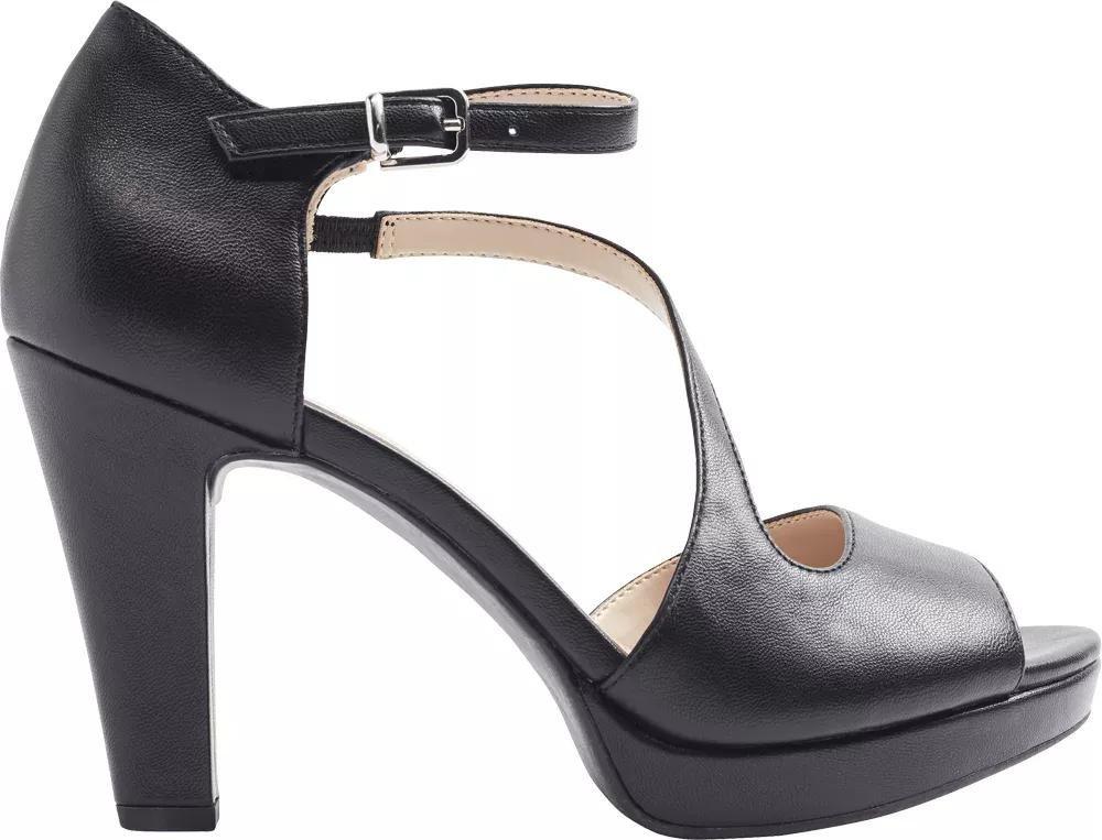 Black Ankle Strap Heels, , large image number 2