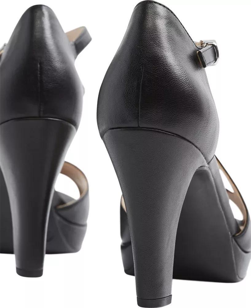 Black Ankle Strap Heels, , large image number 5