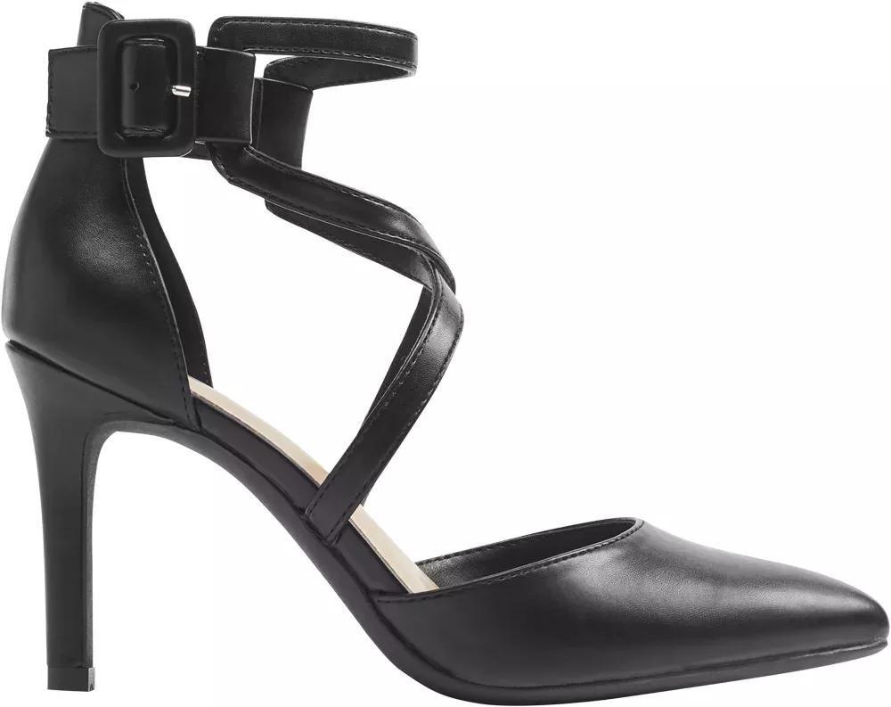 Black Strappy Pointed Heels, , large image number 2