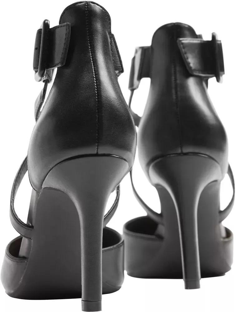Black Strappy Pointed Heels, , large image number 5