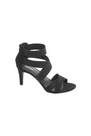 Graceland - Black Strapped Sandals, Women