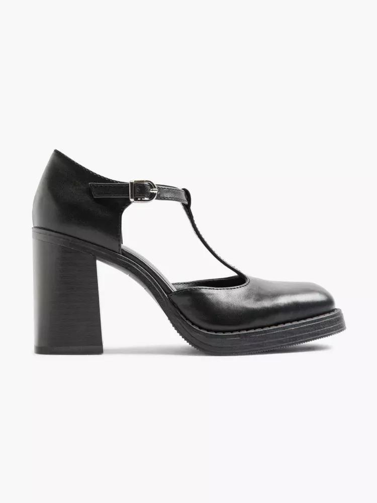 Black Heeled Shoe, , large image number 0