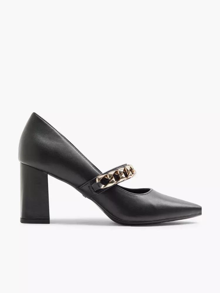 Black Pointed Toe Heels, , large image number 0