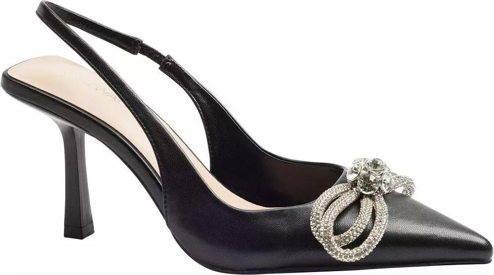 Black Slingback Pumps, , large image number 1