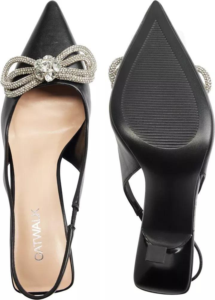 Black Slingback Pumps, , large image number 4