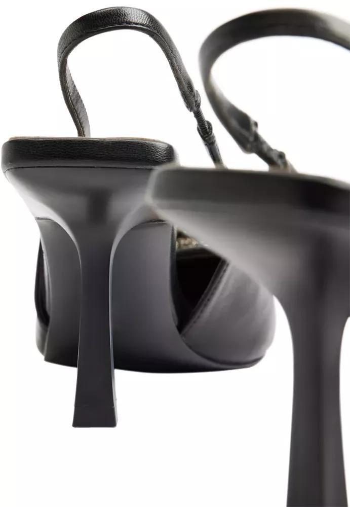 Black Slingback Pumps, , large image number 5