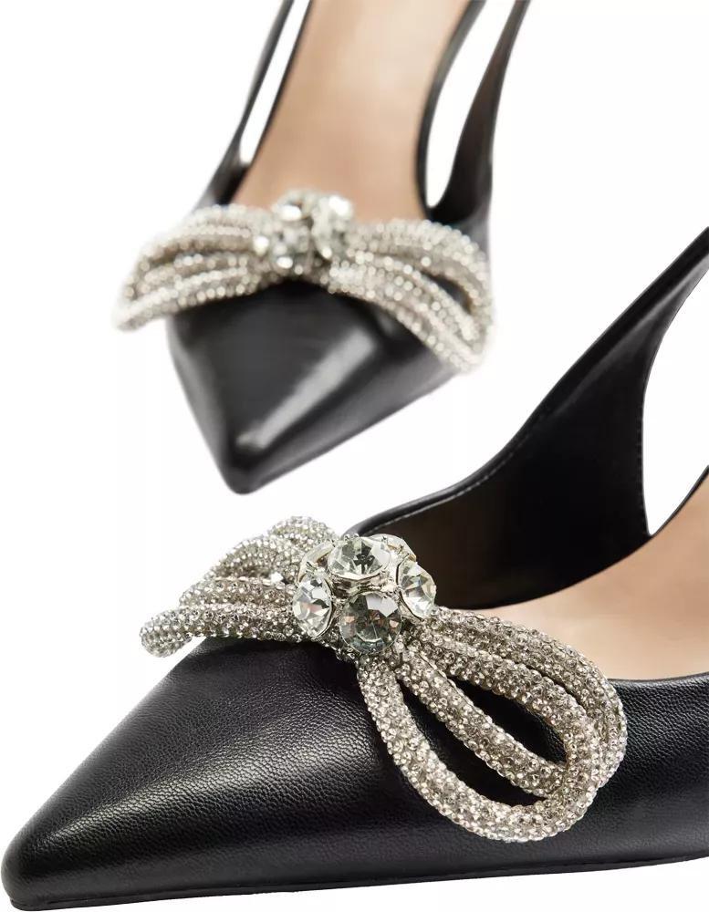 Black Slingback Pumps, , large image number 6