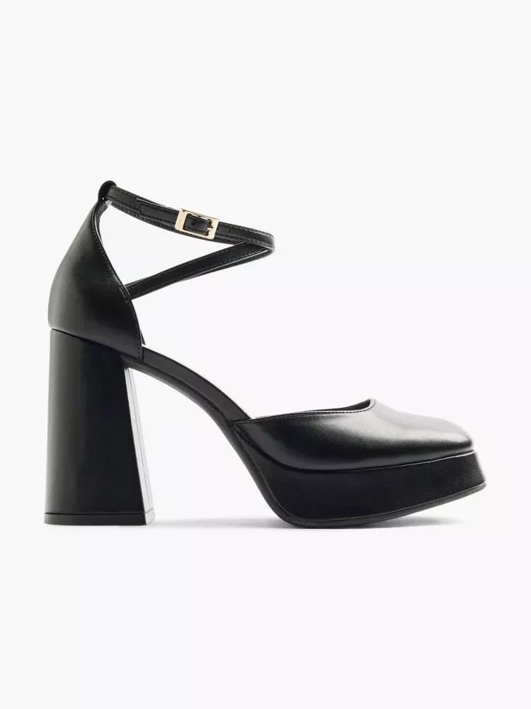 Black Platform Heel, , large image number 0