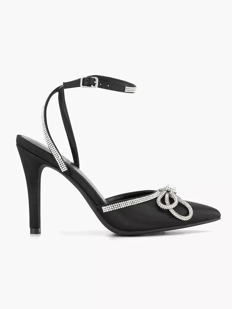 Black Stiletto Heeled Shoes, , large image number 0