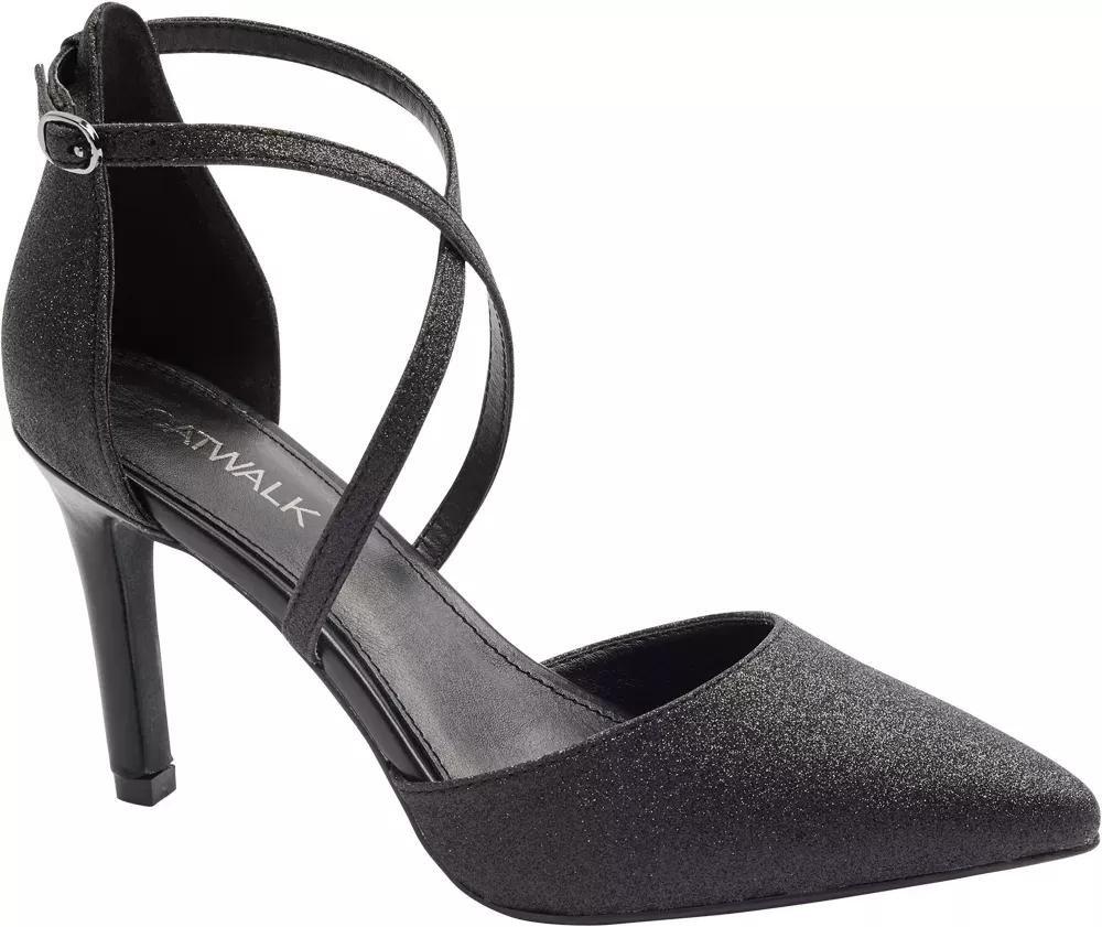 Black Glitter Detail Heels, , large image number 1