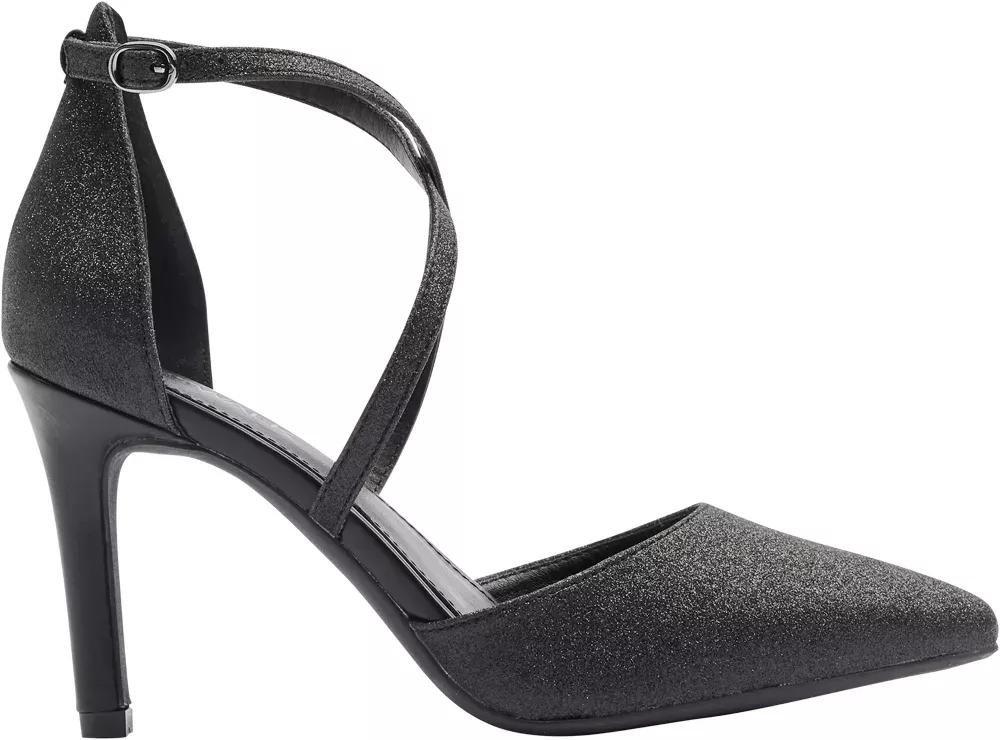 Black Glitter Detail Heels, , large image number 2