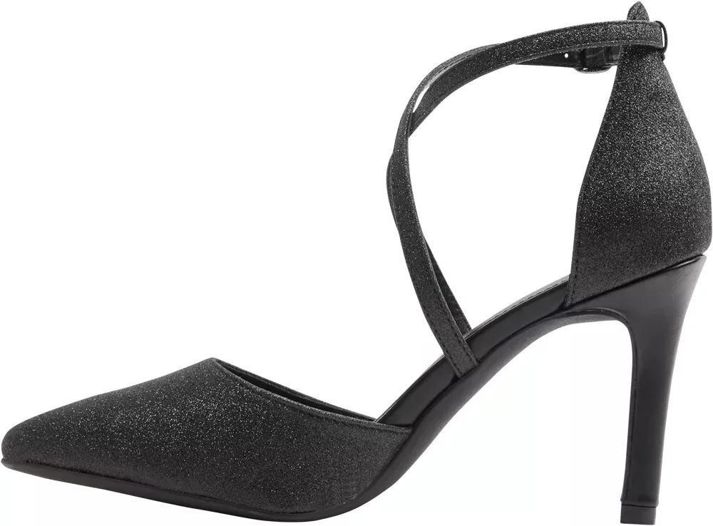 Black Glitter Detail Heels, , large image number 3