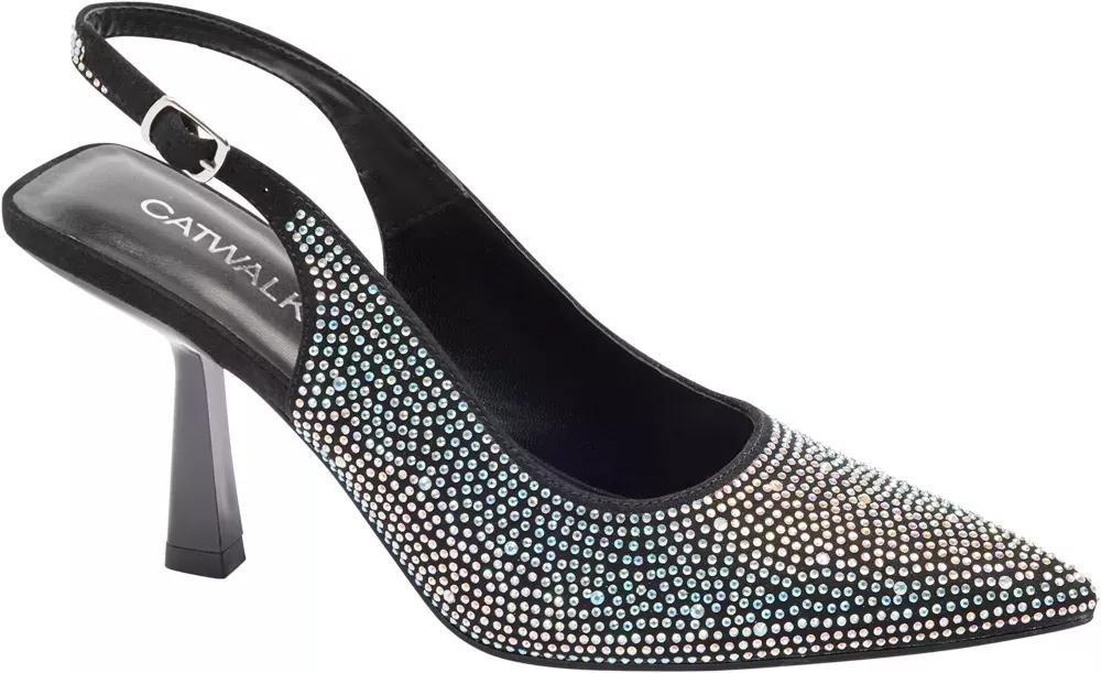 Black Slingback Heel, , large image number 1
