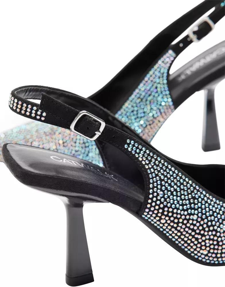 Black Slingback Heel, , large image number 6