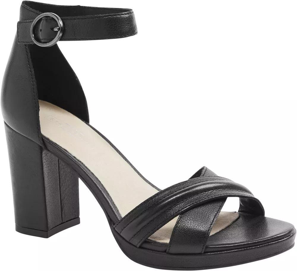 Black Leather Heels, , large image number 1