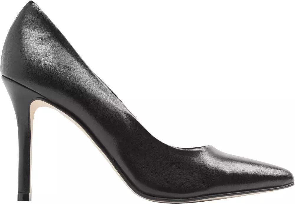 5th Avenue - Black 5Th Ave Leather Heels