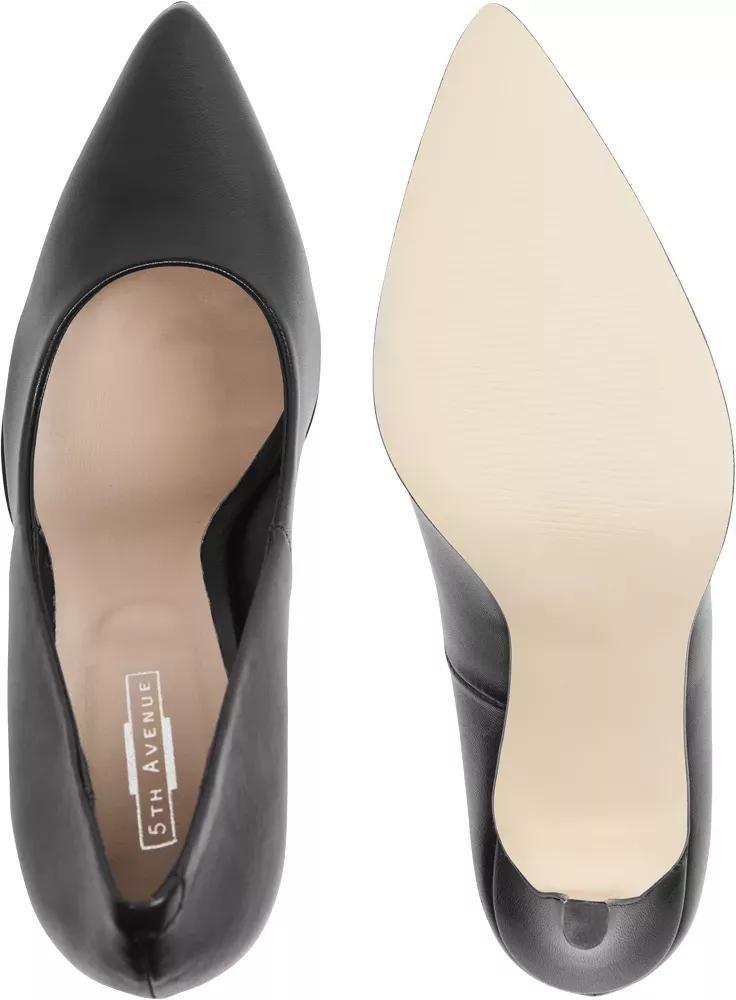 Black Leather Heels, , large image number 4