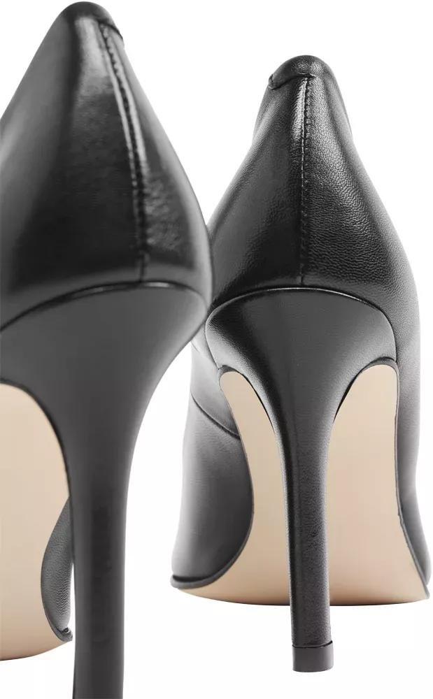 Black Leather Heels, , large image number 5