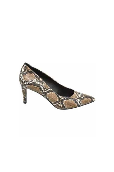 Beige Animal Print Pattern Pumps, Women, , large image number 0