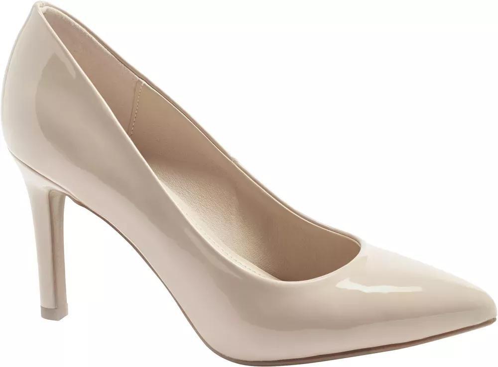 Nude Patent Heels, , large image number 1