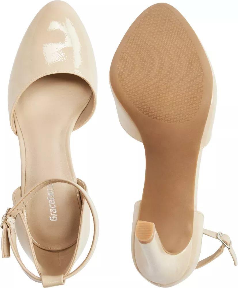 Cream Pointed Toe Heels, , large image number 4