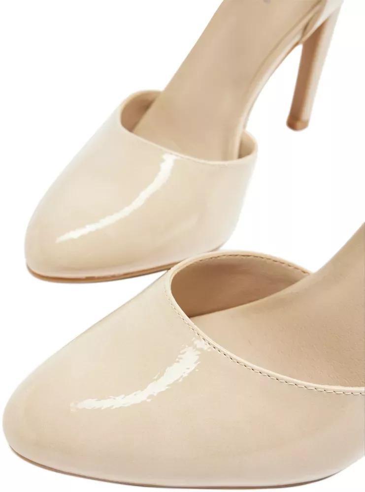 Cream Pointed Toe Heels, , large image number 6