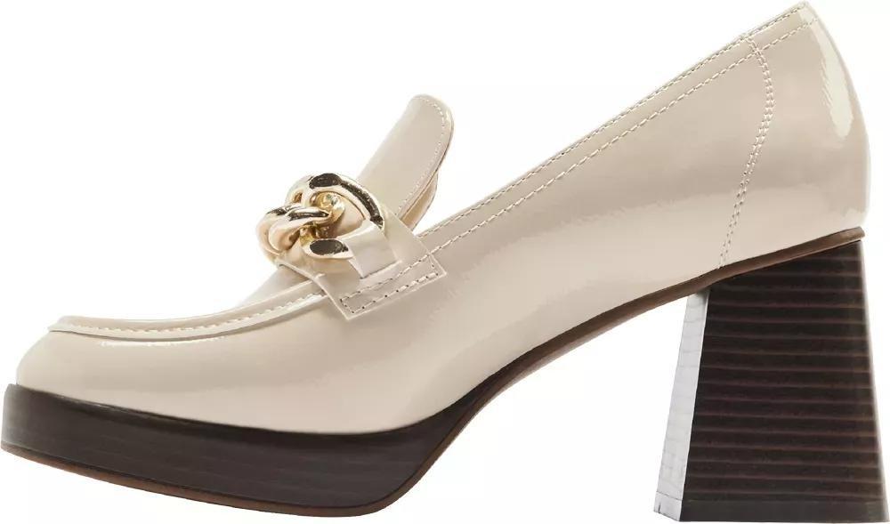 Beige Synthetic Heels, , large image number 3