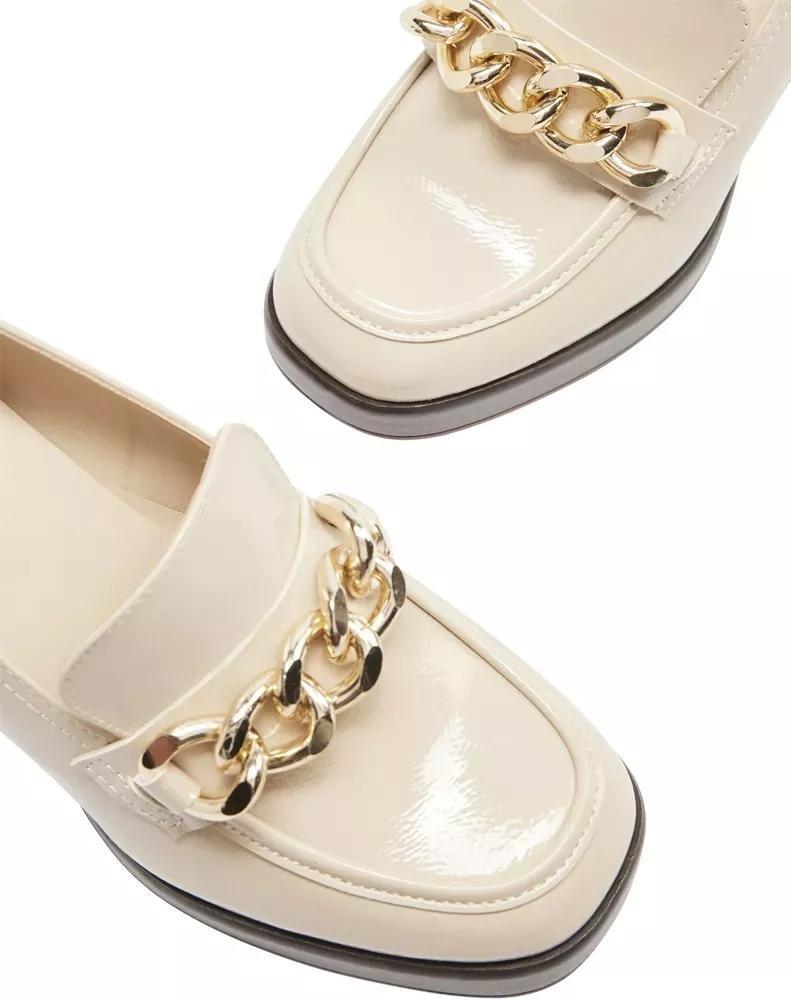 Beige Synthetic Heels, , large image number 6