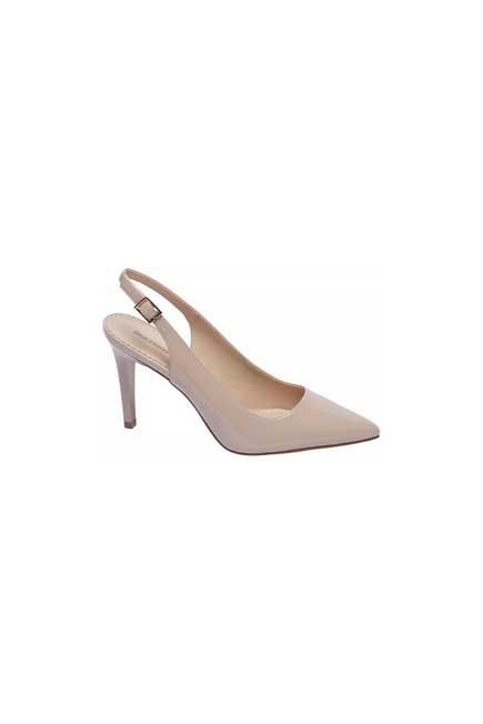 Beige Slingback Stiletto Court Pumps, Women, , large image number 0