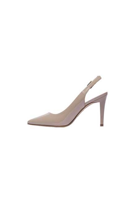 Beige Slingback Stiletto Court Pumps, Women, , large image number 3