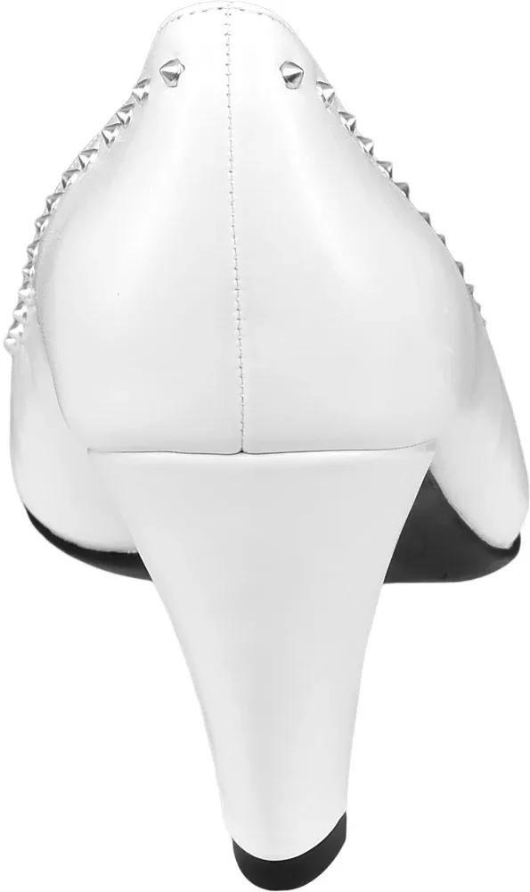 White Pumps With Studs, , large image number 2