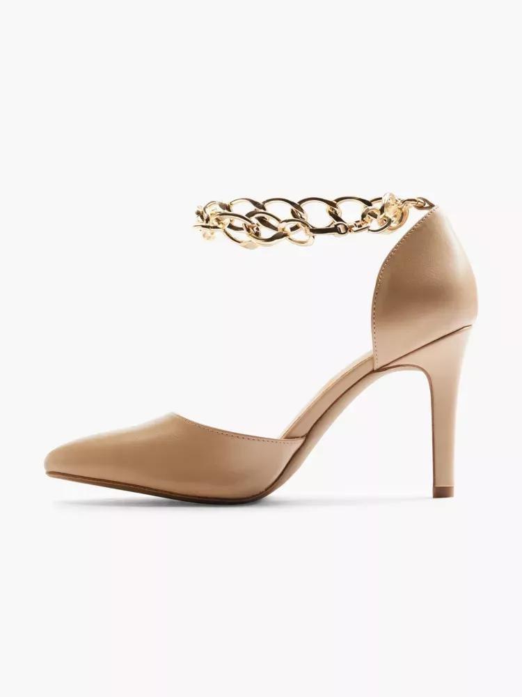 Beige High Heel Shoe, , large image number 2
