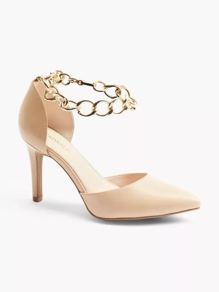 Beige High Heel Shoe, , large image number 6