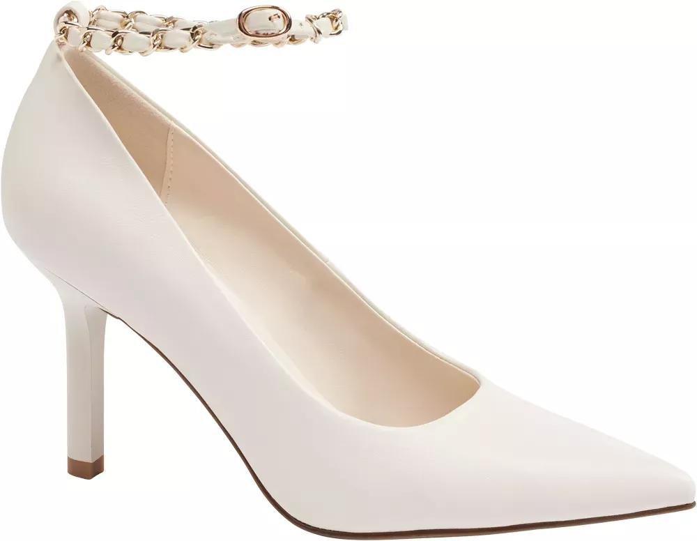 White Slip On Heels, , large image number 1