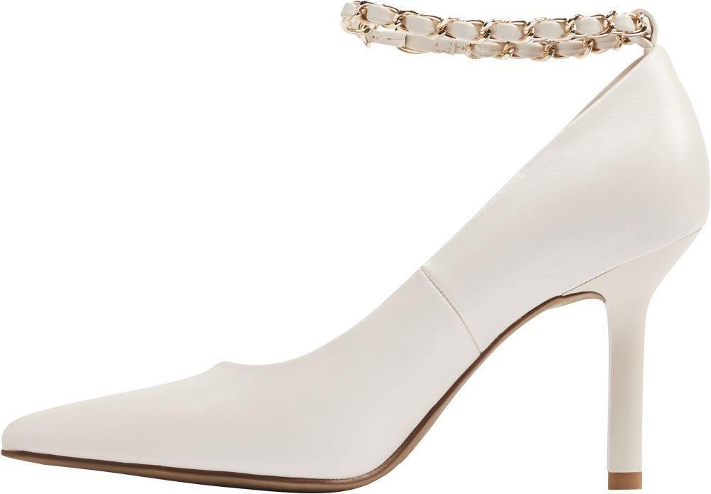 White Slip On Heels, , large image number 3