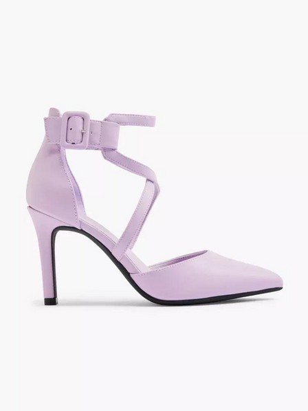 Graceland - Purple Ankle Buckle Pumps