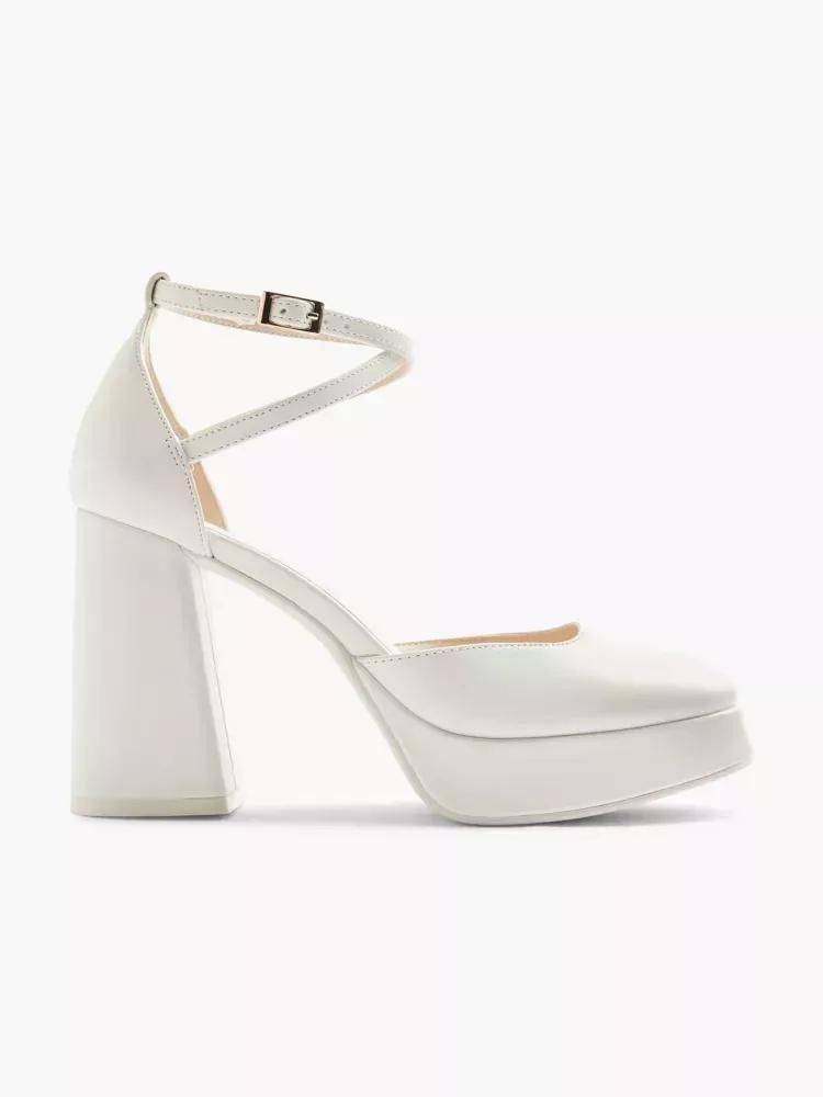 White Platform Heel, , large image number 0