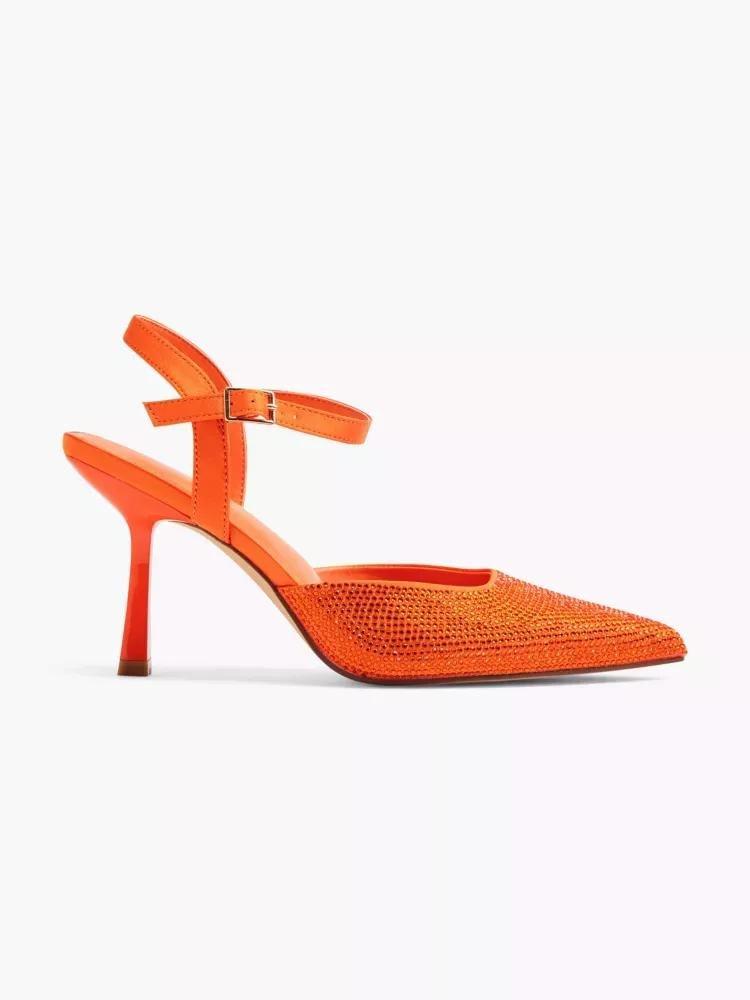 Orange slingbacks on sale