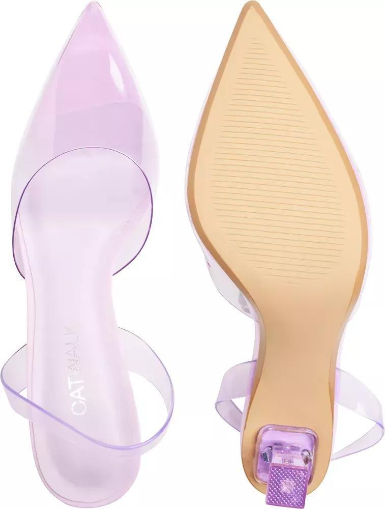 Purple Sheer Slingback Pumps, , large image number 4